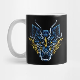 ornament wolf head Mug